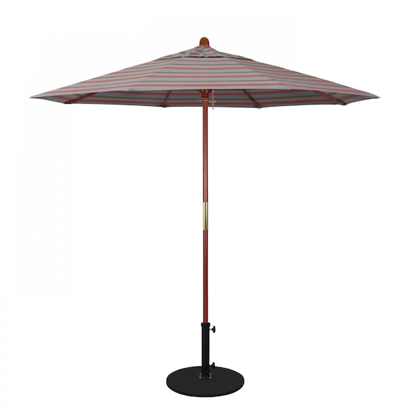 California Umbrella 7.5' Grove Series Wood Pole Hardwood Ribs Sunbrella Gateway Blush 194061338254 - main